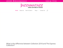 Tablet Screenshot of costumesbyjazzamatazz.com